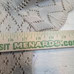 Crochet Knit Short Sleeve Cardigan – Women's M Cream V Photo 3