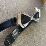 White House | Black Market  Silver Bow Adjustable Belt Photo 1