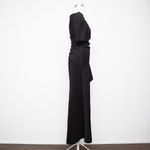 XScape  Ruffle Puff Sleeve Evening Gown Black Size 4 Photo 4