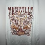 Nashville Music City White Graphic T Photo 2
