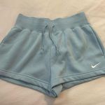 Nike  Women's Loose Fit High Rise Light Blue Shorts Photo 0