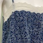 Victoria's Secret Victoria’s Secret Navy Dotted Babydoll Lace Tank Photo 1