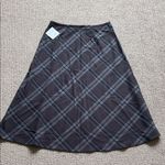 Croft & Barrow Lot of 2 - Elegant Plaid A-Line Skirt - Gray and Red & Tan and Gray Photo 7