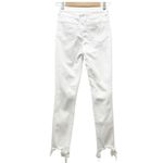 L'Agence L’Agence Jeans White High Line High Rise Distressed Stretch Skinny Jean Size 24 Photo 3