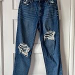 American Eagle Ripped High Waisted Mom Jeans Photo 0