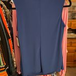 🍁Tiana B Blue Embellished Ruched Blouse Size M Photo 2