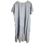Tradlands Chalet Tiered Dress Harbor Midi Striped Cotton Linen Womans 2X NWOT White Photo 2