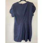 Shoshanna  Mercurey Short-Sleeve Mini Tulip Dress Navy size 12 Photo 4