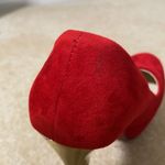 Light In The Box Women’s Red Suede High Heels with Gold Heels Size 7 Photo 4