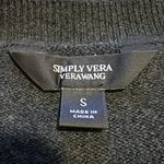 Vera Wang Simply Vera  Striped Long Sleeve Sweater Photo 1