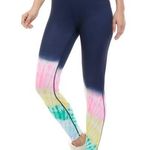 Crown & Ivy  women’s size medium navy rainbow tie dye lounge leggings skinny fit Photo 0