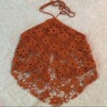 Free People NWOT  Rust Burnt Orange Seychelle Lace Top Sz S Photo 2