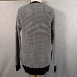 Gap Women's Black & White Cotton Side Zip Tunic Sweater Dress Size S Casual Knit Photo 3