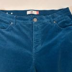 CAbi  High Rise Skinny Corduroy Jeans Teal Blue Women’s 30 inch inseam Size 12 Photo 3