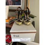 Marni Leather Colorblock Peep Toe Sandals Multicolor Womens Size 36.5 Photo 9