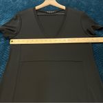 SHAN Classic Black Stretch‎ Jersey Knit Short Sleeve V Photo 8