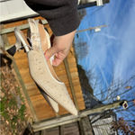 A New Day Women's Milan Slingback Heels -  size 6 cream nwt pearl wedding summer Photo 5