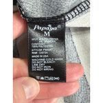 Papaya  Black Cream Chevron Peplum Top Puff Sleeve Juniors M Cute Chic Elegant Photo 5