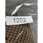 WAYF  Houndstooth Blazer Jacket Double-Breasted Womens Size S Brown & Tan Wool Bl Photo 10