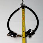 Chico's Necklace Silver Tone Abstract Pendants 14" Biker Photo 5