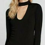 EXPRESS Womens Dress Size XS Black Long Sleeve Choker Photo 1