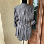 Motherhood Womens Blouse Size 1X Gray Band Jacket Style Shirt NEW Photo 2