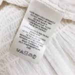 Free People  Cream White Chloe Smocked Sweetheart Milkmaid Top Peasant Medium New Photo 7