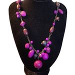 Liz Claiborne Liz Claiborne Purple Beaded Necklace Fashion Jewelry Statement Piece Photo 0