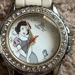 Disneys women’s vintage white/silver crystal snow white adjustable silicon watch Photo 4