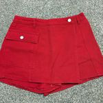 Boutique  Red Denim Skort Photo 0