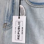 FOR THE REPUBLIC  DENIM 2/25 light blue wash skirt Photo 2