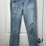 Gap EUC women’s light wash ripped slim fit girlfriend denim jeans size 27 Photo 0