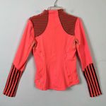 Lululemon  Forme Classic Stripe Light Flare Inkwell Neon Orange Athletic Jacket 6 Photo 3