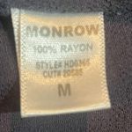 Monrow Twill Pocket Sz M Dress Drawstring Waist Front Pockets Dark Gray Blue Size M Photo 10