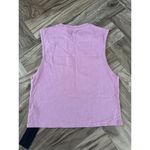 Alphalete  Women's Heavy Cotton Cut Off - Pastel Pink , Size Large Photo 10