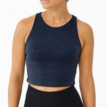 Sage Collective Classic Racerback Athletic Workout Tank Navy Shimmer Size XS NWT Photo 0