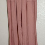 Ci Sono Linen Blend Pink Drawstring Wide Leg Pull On Pants, Sz Medium Photo 0