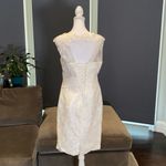 Women’s Ivory Dress & Matching Chiffon Jacket with beautiful detail Size L**READ Size L Photo 6