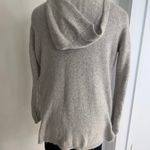 Oversize Knit Hooded Sweater Gray Size M Photo 4