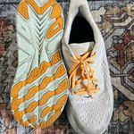 Hoka One One Cream and Orange Athletic Shoes Size 11 Photo 2