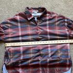 Passport Oversized Flannel Shirt Dress‎ Fall Womens Small Brown Photo 2