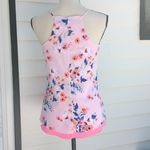 Candie's  Reversible Floral and Pink Racerback Thin Strap Tank Top Photo 4