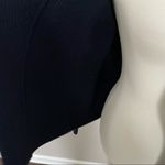 Boden Cardigan Sweater Knit 100% Wool Ribbed Wide Lapel Open Front Navy Blue Size M Photo 4