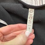 XCVI  Black Cold Shoulder Fringe Bottom Kimono. Size Small. Photo 4