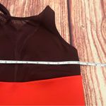 Athleta Women’s  Tenacity Mesh Plunge Bra Maroon Orange Size S Photo 4