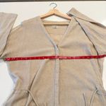 ROWIE The Label Beige Cotton Linen Romper Size Medium Tan Photo 5