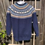 Fat Face Blue Fair Isle Sweater S Photo 8