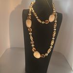 Joan Rivers  gorgeous animal print necklace. The beads are wooden.​ Photo 1