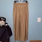 Lattelier High Waisted Pleated Pants Size XL Brown Photo 10