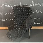Shiekh  black studded stiletto booties size 6 Photo 3